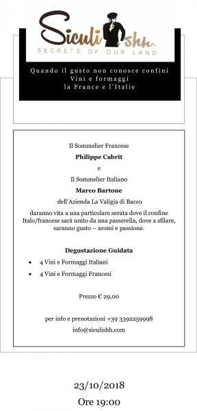 Quando il gusto non conosce confini - Vini e Formaggi - la France e L'Italie -
